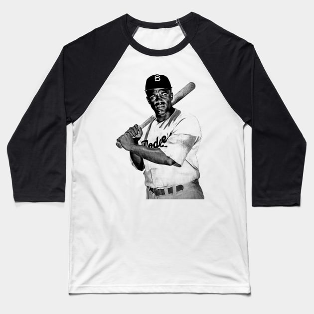 Jackie Robinson 42 - Vintage Old School Baseball T-Shirt by Zluenhurf